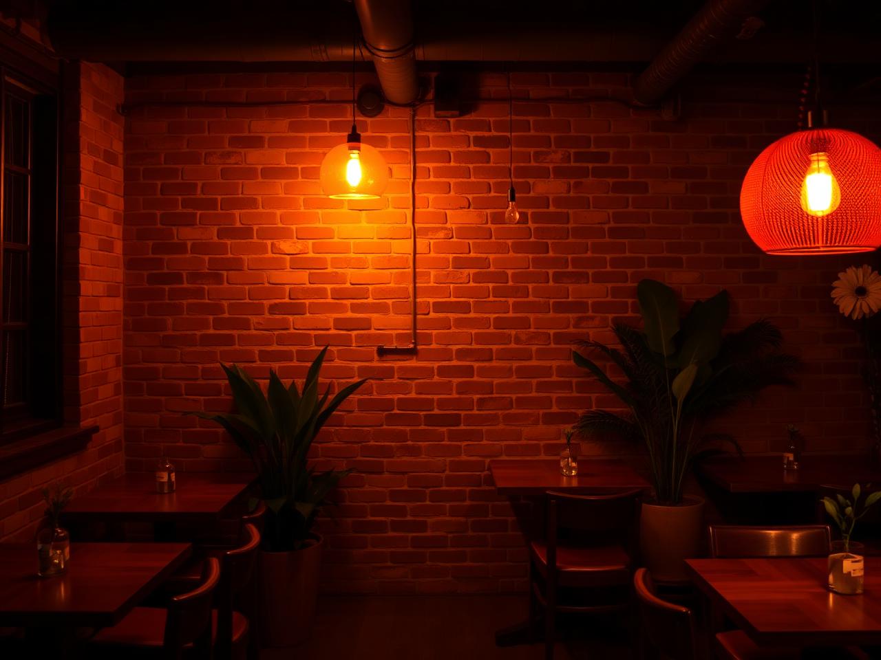 Warm interior of Base & Sazón restaurant